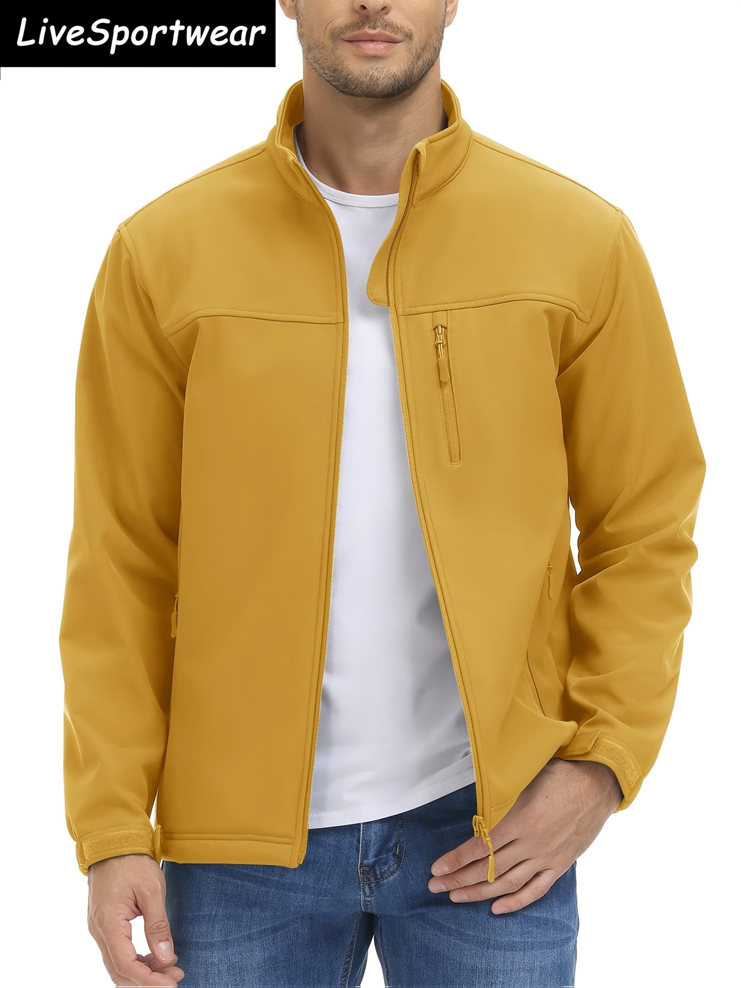 MAGNIVIT Men's Winter Softshell Jacket Windproof Lined Fleece