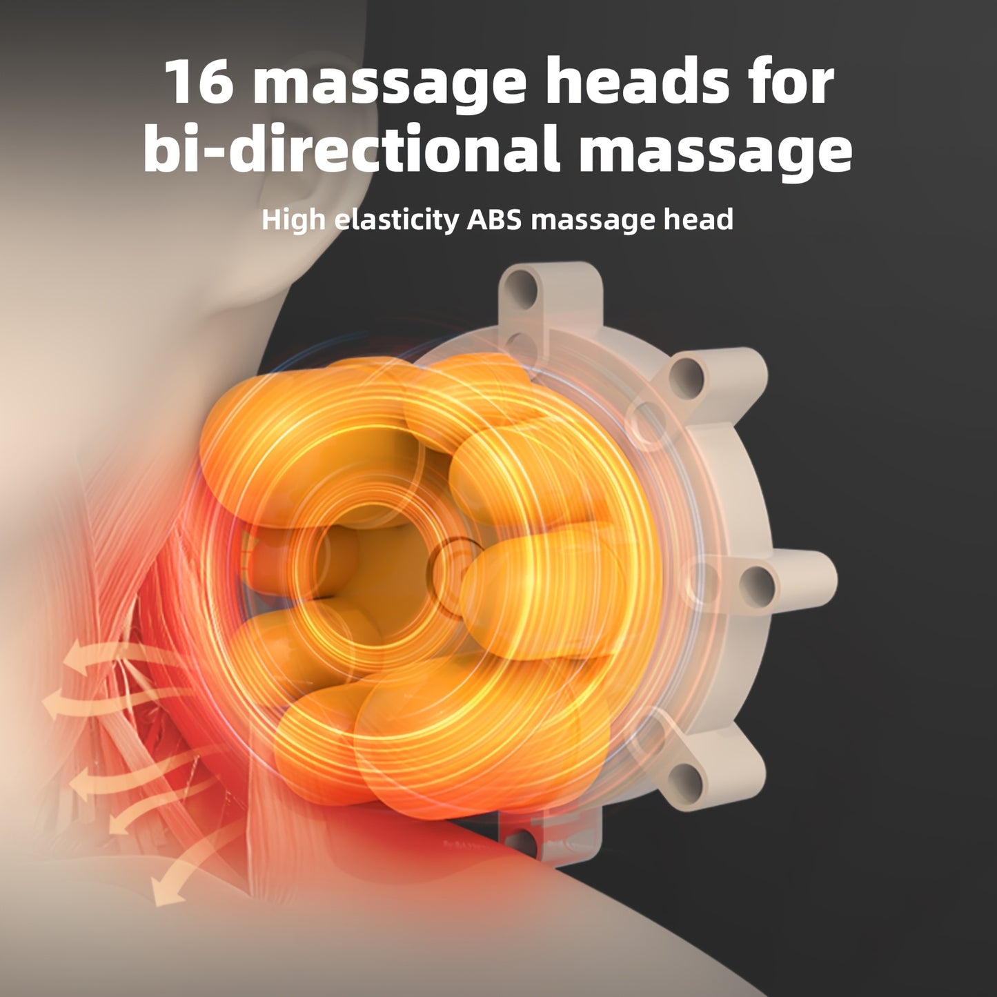 MASSTECK Shiatsu Neck Massager with Heat, 3D Kneading for Neck Back Shoulder, Relax at Home Office & Car, Gift for Mom Dad Women Men, Christmas Gift