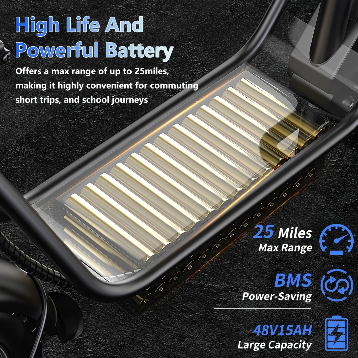 Electric Scooter for Adults Featuring a 650W/350W Peak Motor, Capable of Covering Distances of 21 to 30 Miles. It Includes a Seat, Box, And Basket, Along with Disc Brakes. The Scooter Operates on a 48V 15A Or 36V 7.5A System