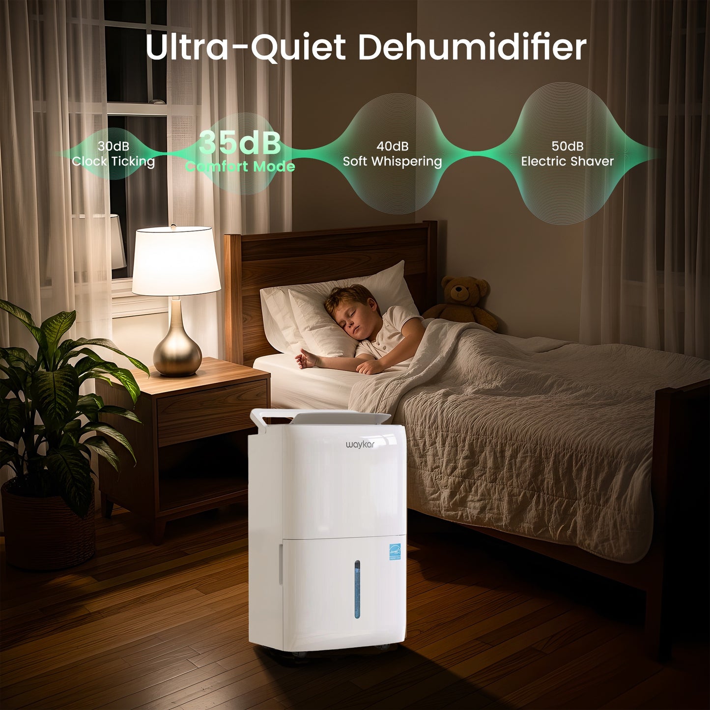 80/120/150 Pints Basement Dehumidifier with Drain Hose, for Room Space Up to 7000 Sq.Ft.