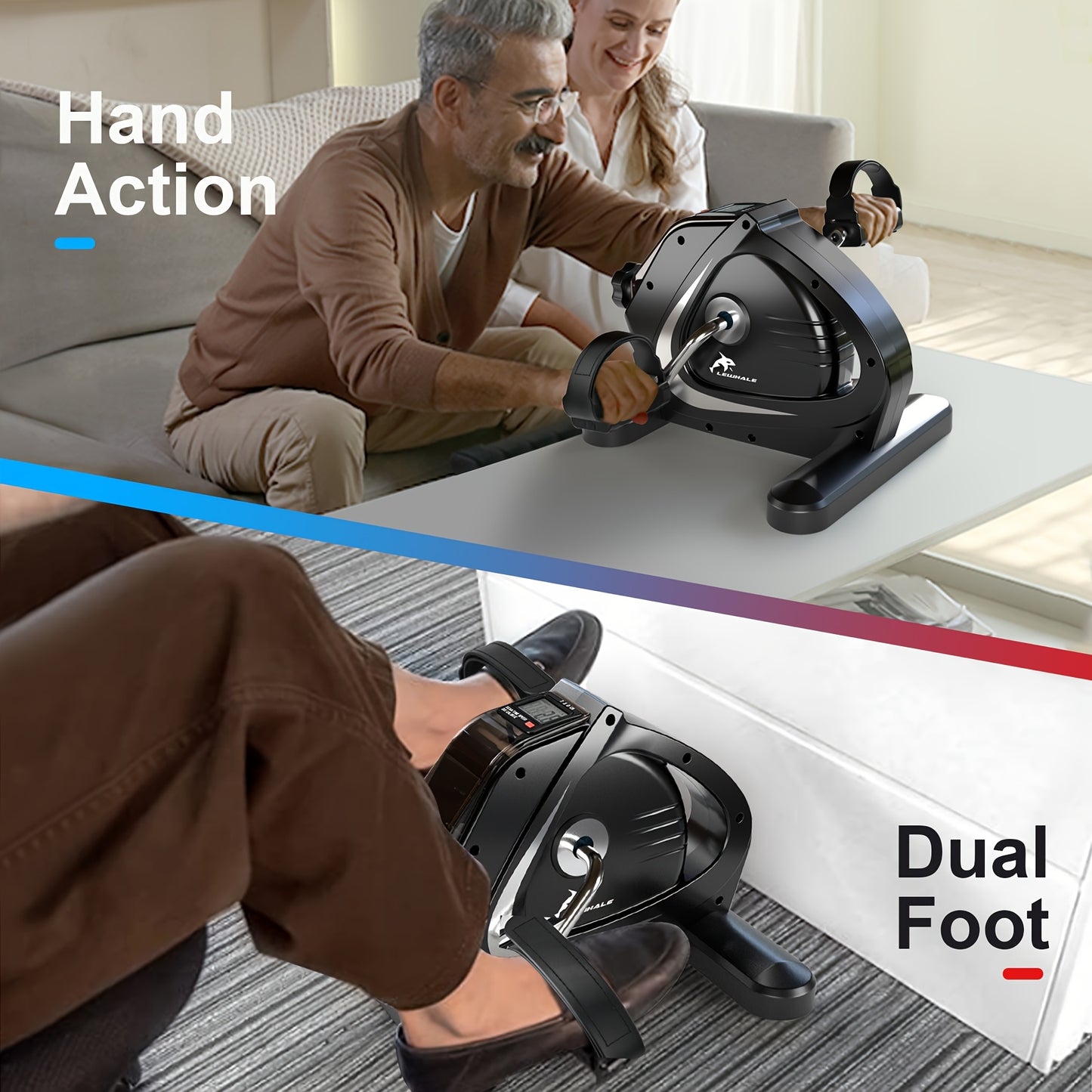 Portable Elliptical Trainer With 8-Level Resistance