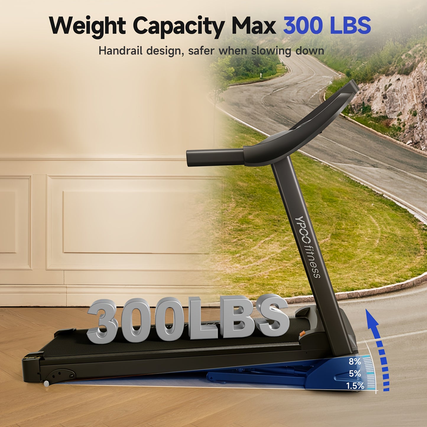 Treadmill Incline 3-In-1 Home Fitness Equipment For Home Use