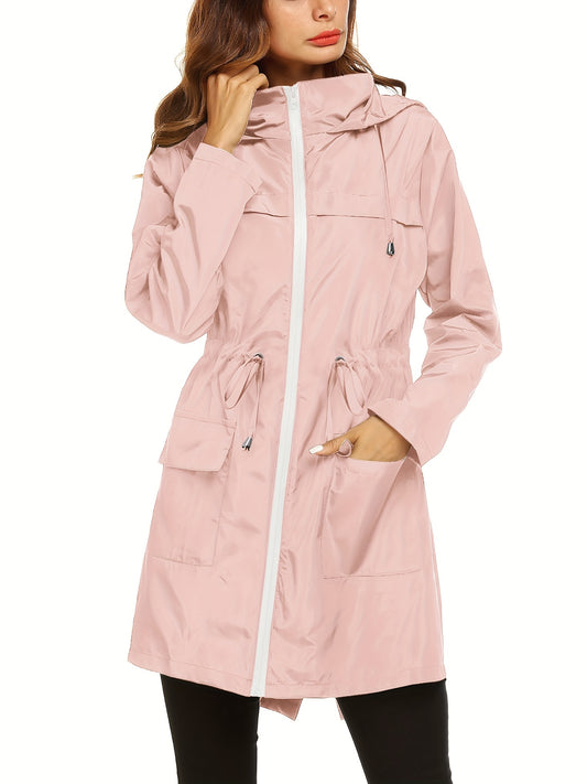 KTILG Raincoat Waterproof Lightweight Hooded Outerwear