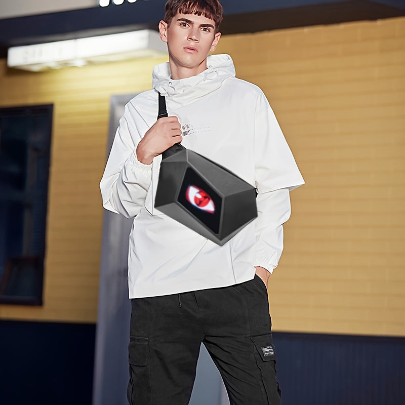 LED Smart Crossbody Bag with Programmable DIY Display