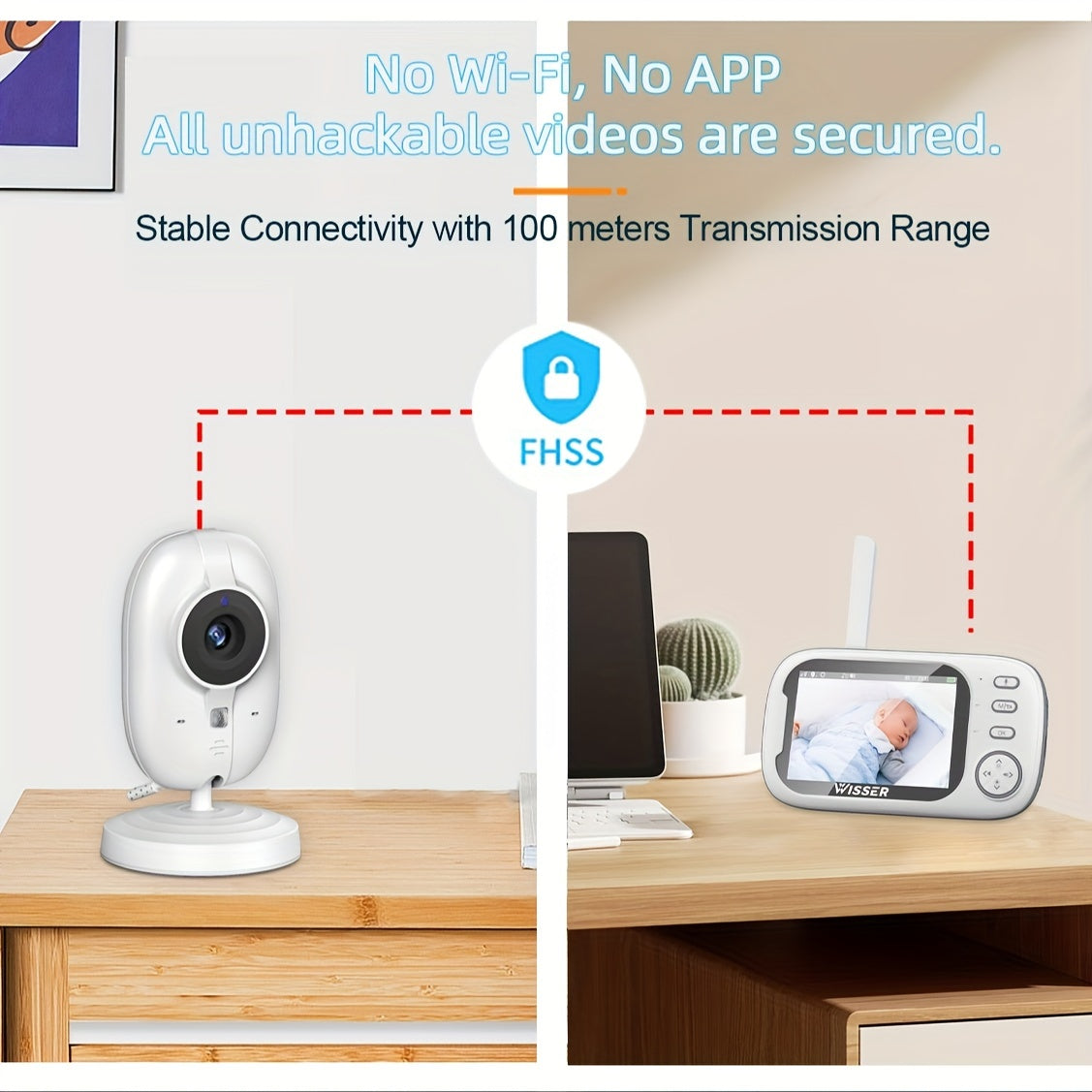 Baby Monitor Night Vision Camera For Parents Home Use