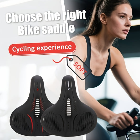JLETOLI Bike Seat Cushion Breathable Non-Slip PU Memory Foam