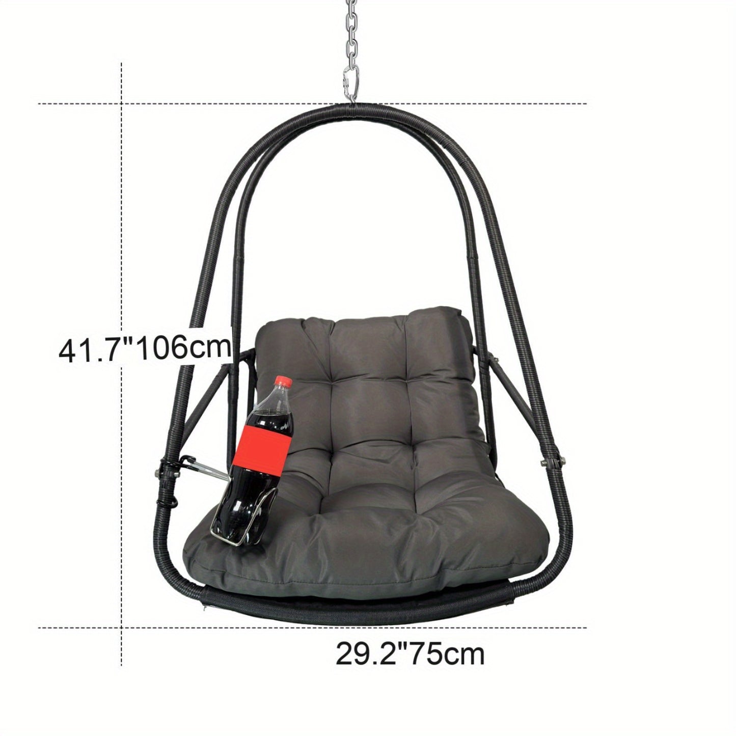 JESE Egg Basket Swing Chair Cushioned For Outdoor Leisure