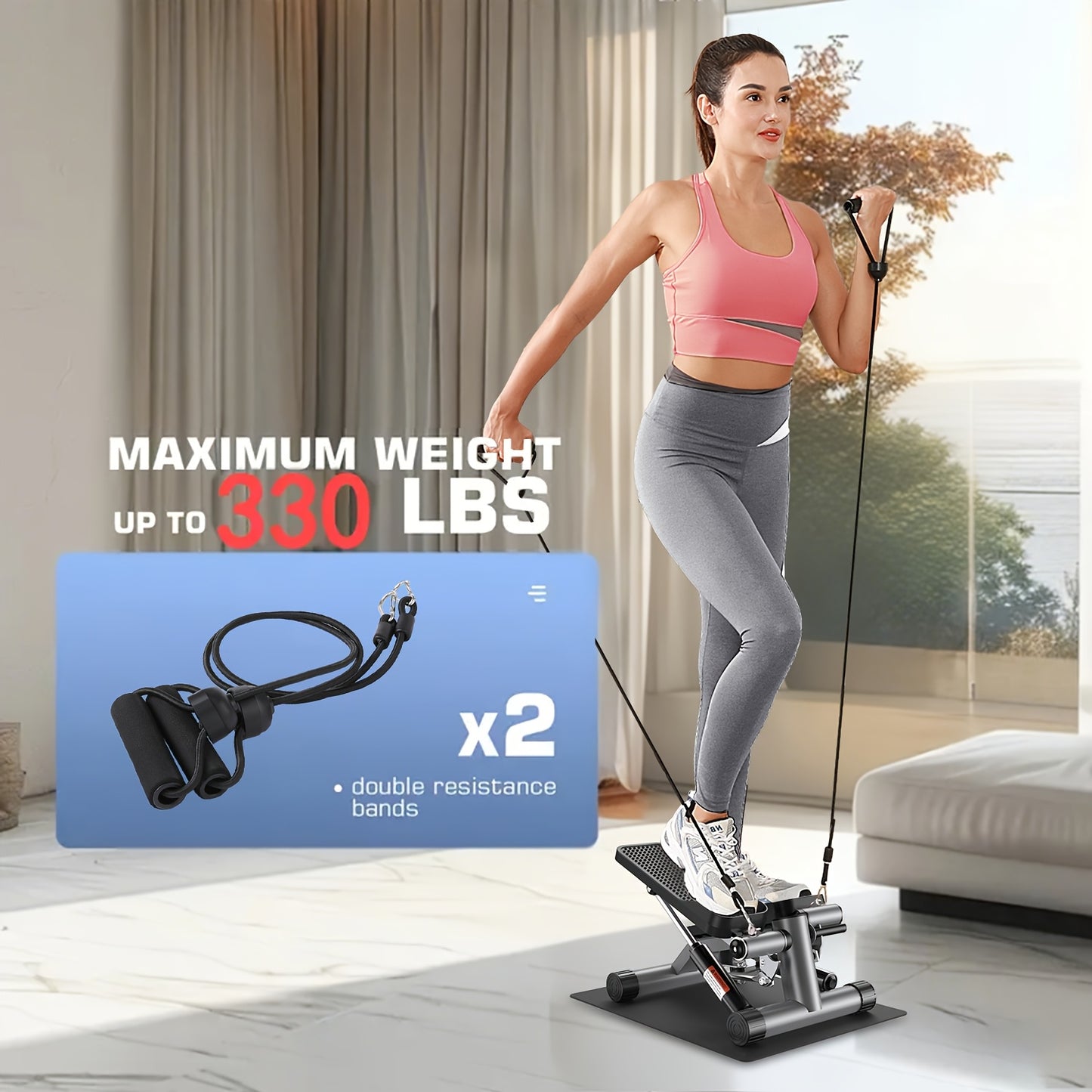 2-in-1 Squat & Row Machine - Hydraulic Foldable Home Gym Equipment, Glute Trainer with Leg Workout System, Easy Setup for Men & Women, Space-Saving Multi- Builder (Squats, Rows, Glute Building)