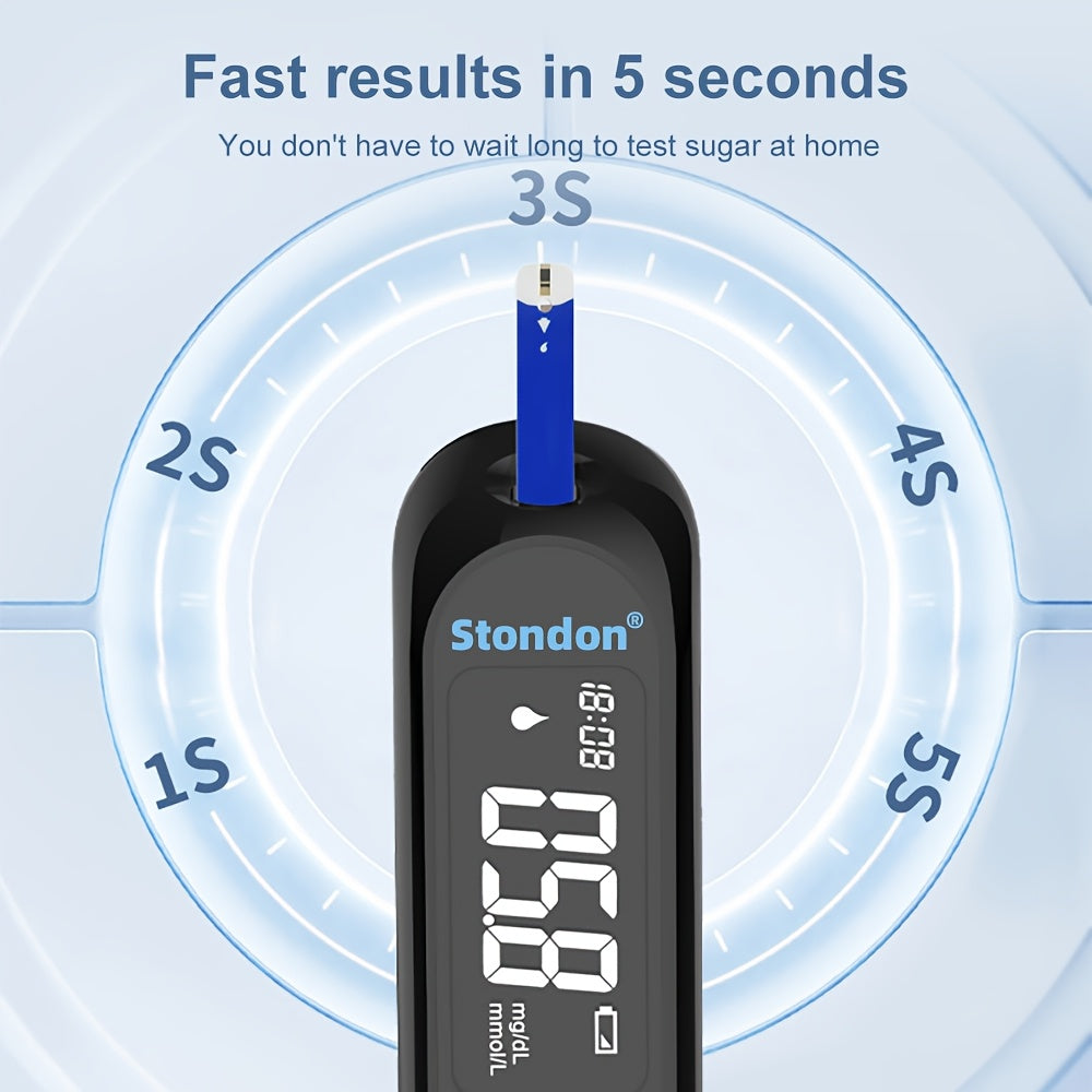 STONDON Blood Glucose Monitoring Kit High Accuracy Test Strips