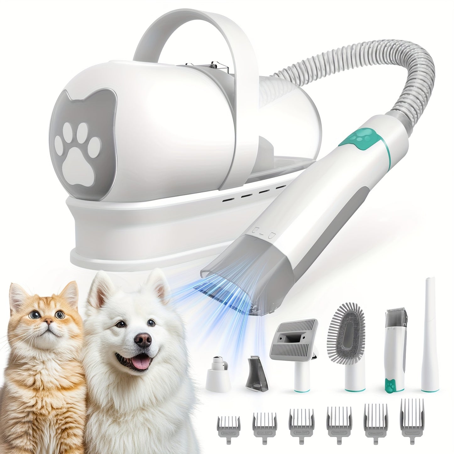 BCHARYA Dog Grooming Kit With Vacuum Clipper Nail Grinder