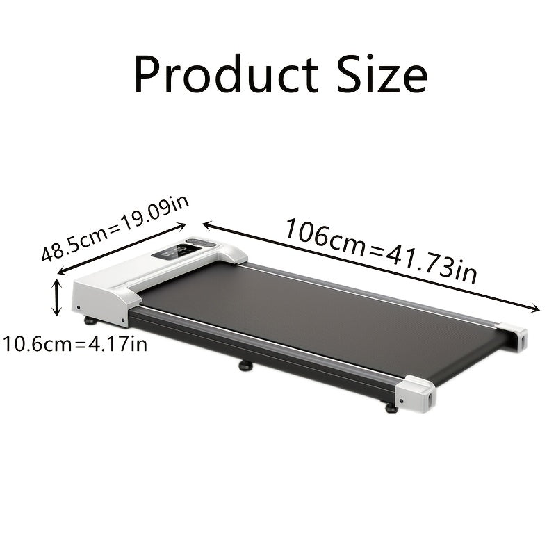 HOMSHADE 2-in-1 Walking Pad Treadmill Under Desk Portable