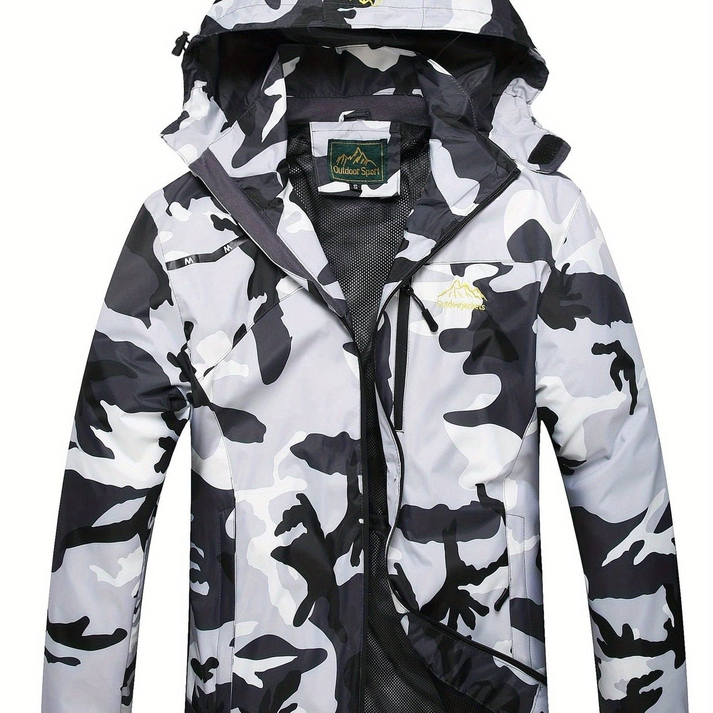 Rain Jacket Polyester For Men Outdoor Everyday Travel Use