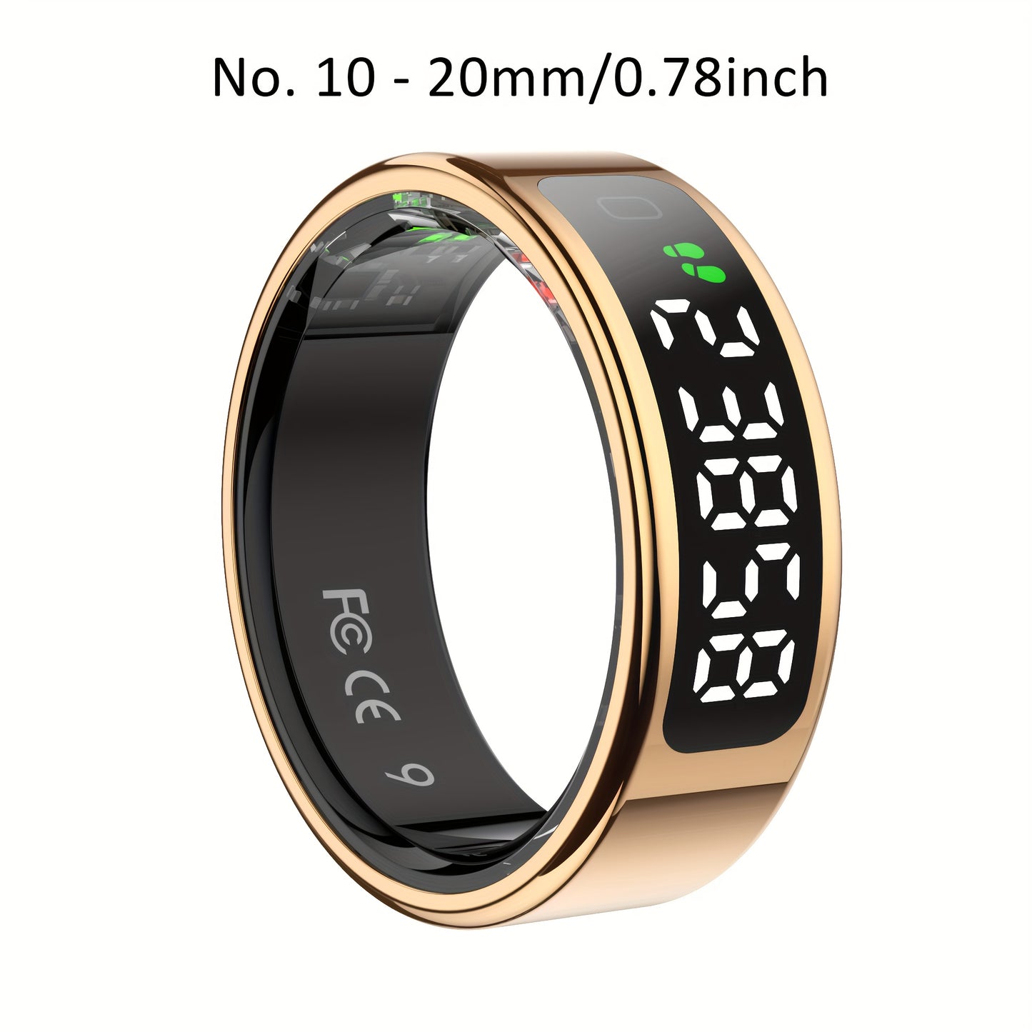Smart Ring Water-Resistant Fitness Tracker With Sleep Analysis