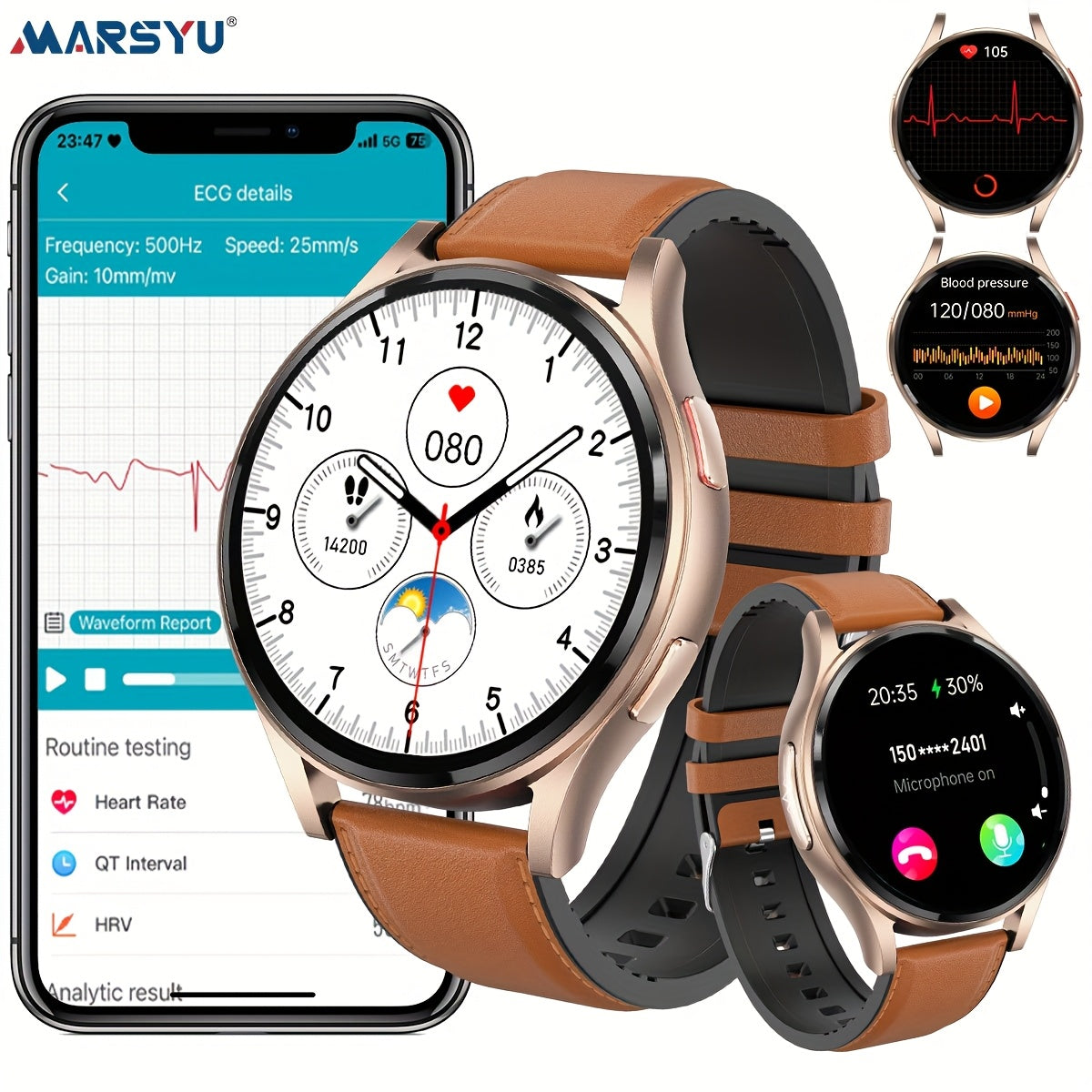 New Smart Watch for Women Men, 1.43'' AMOLED Screen, BT5.3 Call, 260mAh Battery, 130+ Sport Modes, Motion Tracking, SOS Emergency Call, AI Intelligent Voice, Message Reminder, Weather Forecast, Fitness Tracker for IOS & Andro