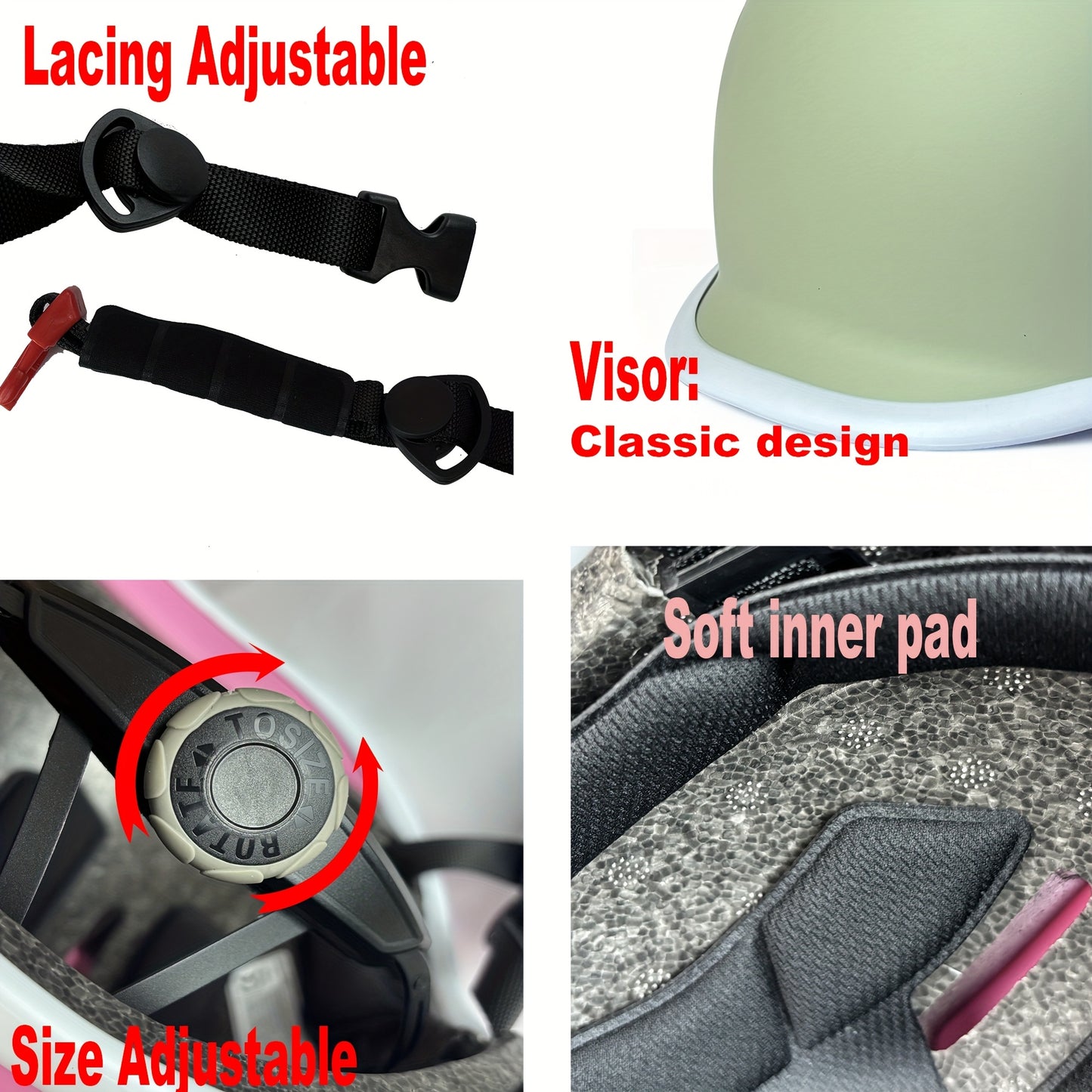 ARTOROO Multi-Sport Bike Helmet for Adults & Teens - Adjustable ABS Shell Skateboard, Scooter, And Bike Helmet with EPS Foam Liner, Lightweight Ventilation Holes, for Cycling, Roller Skating, And Urban Commuting, Skate