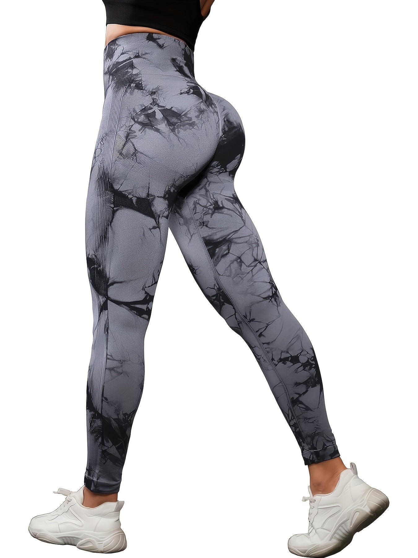 5pcs Women's High Waisted Tummy Control Workout Leggings - Full Coverage Non-Sheer Soft Athletic Pants with Opaque Fabric for Running, Yoga, Gym, Bootcamp & for all-Season Wear (Machine Washable) - Tummy Smoothing Gym Suit