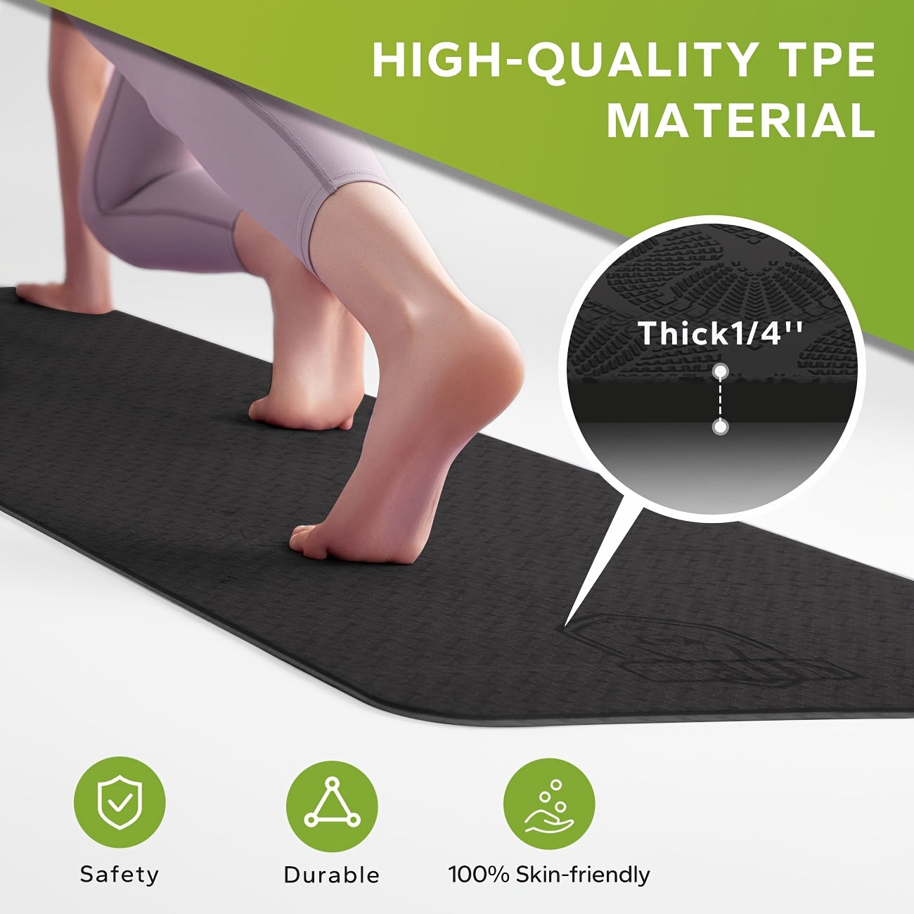 Extra Large Yoga Mat - 78"x54" Non-Slip Exercise Mat for Yoga & Thick Fitness Mat, Pilates, Stretching & Home Workouts Perfect Holiday Gift