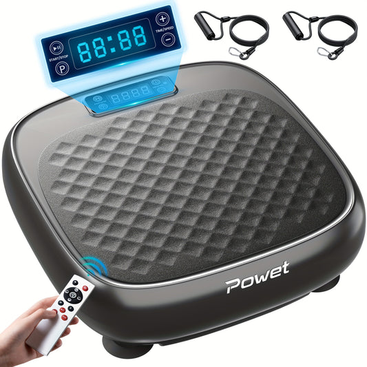 KERDOM Mini Vibration Plate Exercise Machine For Full-Body Workouts, Low-Noise Fitness Platform Vibrating Shaking, Speed Adjustable Full Body Shaker Workout Vibrate Stand Shake Board Sport Gym Fat Burner, Home Exercise, Space