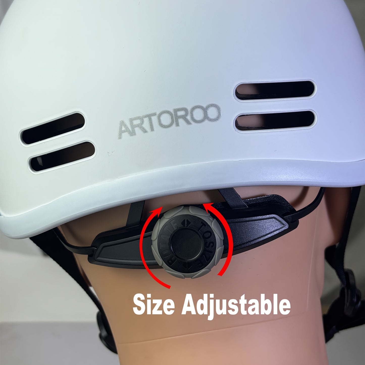 ARTOROO Multi-Sport Bike Helmet for Adults & Teens - Adjustable ABS Shell Skateboard, Scooter, And Bike Helmet with EPS Foam Liner, Lightweight Ventilation Holes, for Cycling, Roller Skating, And Urban Commuting, Skate