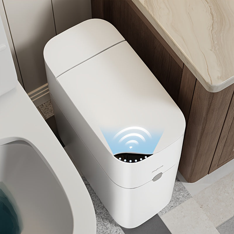 JOYBOS Smart Induction Slim Bathroom Trash Can for Home Office