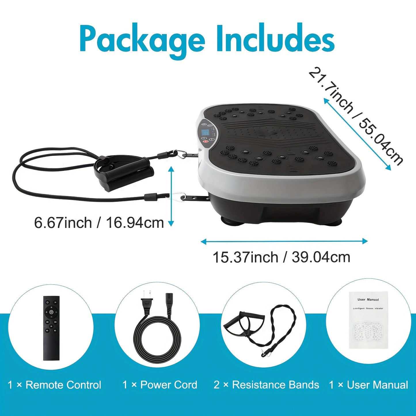 Vibration Plate Exercise Machine With 99 Speeds For Home Gym