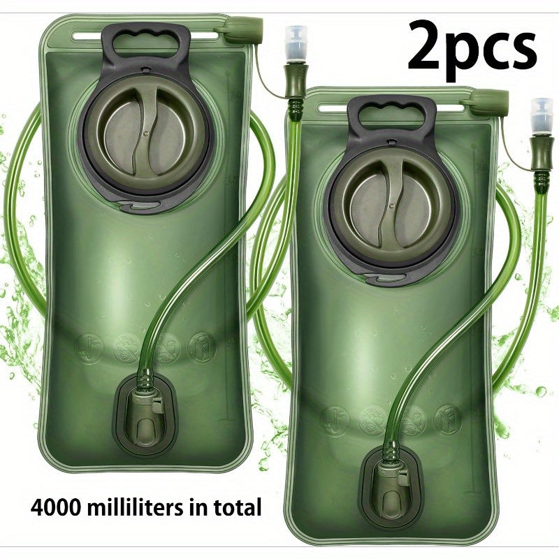 2pcs, Leak Proof Water Bag For Mountaineering Backpacks - Water Bag Replacement For Cycling, Mountaineering, Running, And Mountaineering - Convenient Water Storage Bag Water Reservoir