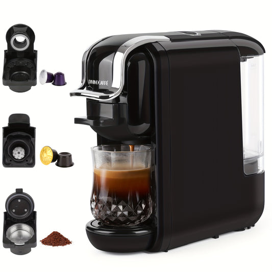 Espresso Machine 3-In-1 Capsule And Ground Coffee Compatible