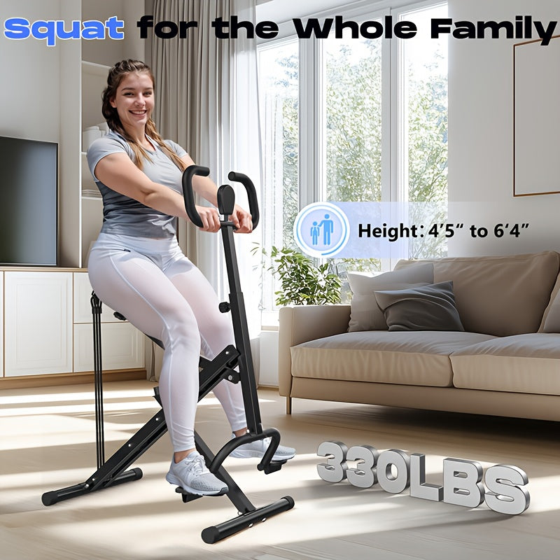 A Rowing Machine Designed for Women, Perfect for Home Workouts, Featuring a Rodeo Core Exercise Function, a Weight Limit of 330 Pounds, And Adjustable Resistance. It'S Foldable And Suitable for Working Out Your Abs, Back, Wit