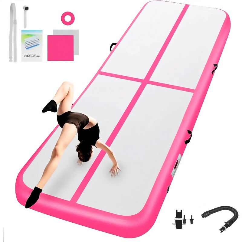 Inflatable Gym Mat PVC Fiber With Pump