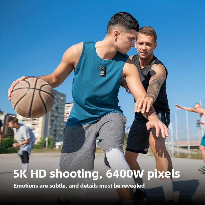 MUOXUEQN Thumb Camera 5K Ultra HD 60fps Wearable Action
