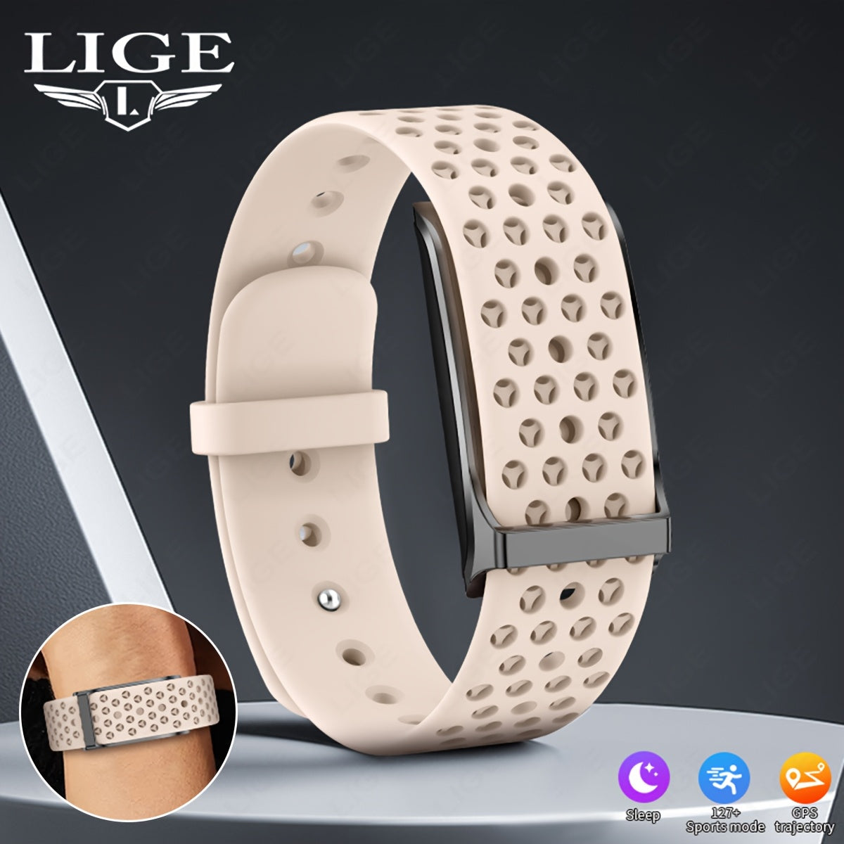 LIGE Women's Smartwatch GPS Tracker, 100 Sports Modes