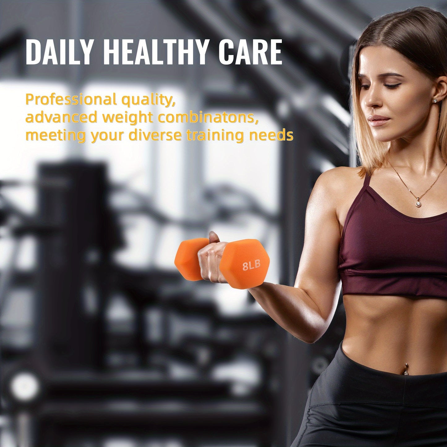 Brandon-Super Dumbbell Set Hexagonal Shape For Home Workouts