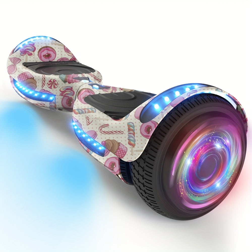 Scooter, Hoverboard 6.5 Inch with LED Lights, Self-Balancing Wheels, Electric Scooter
