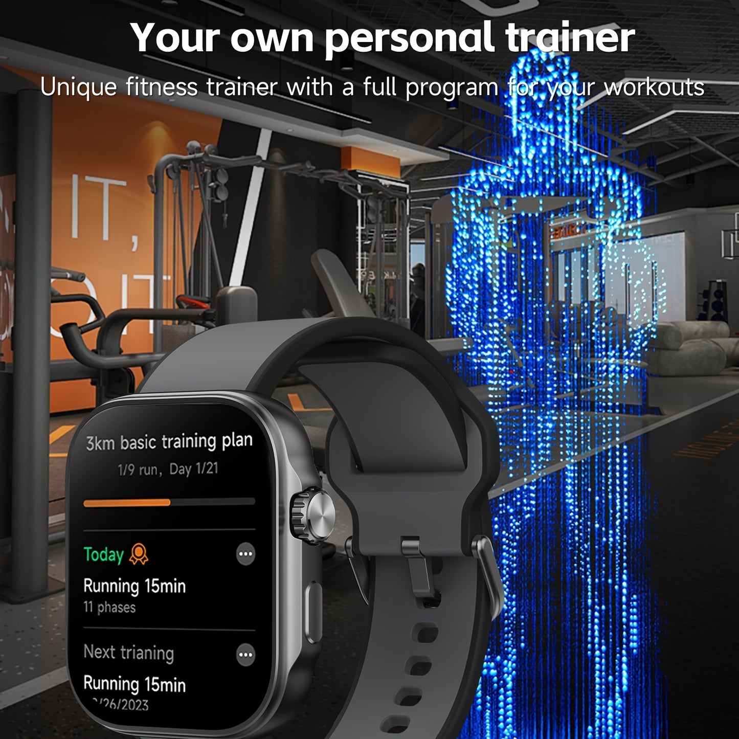 Smart Watch Full Touch HD Display, 100 Sports Modes