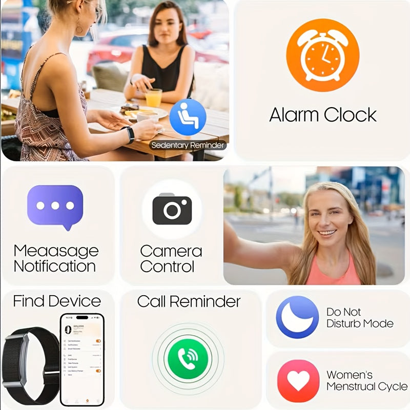 Smart Bracelet Ultra-Thin Fitness Tracker With USB Rechargeable