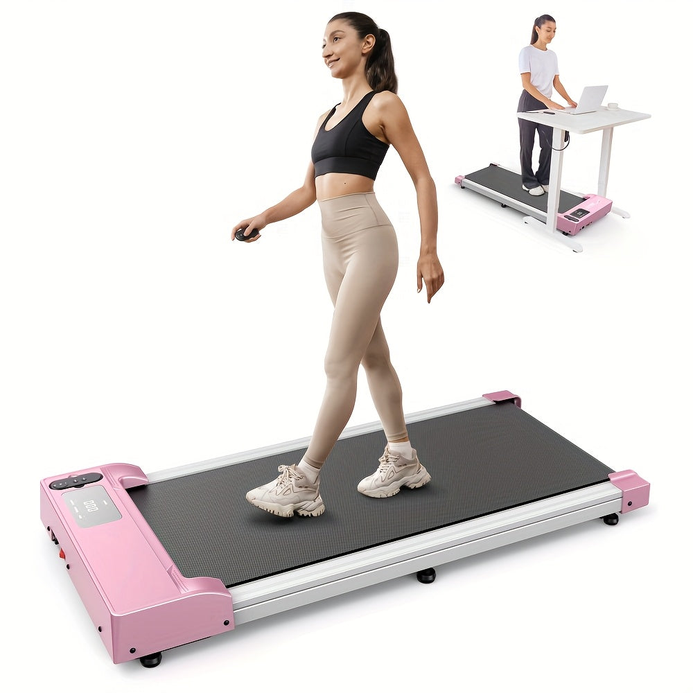 HOMSHADE 2-in-1 Walking Pad Treadmill Under Desk Portable