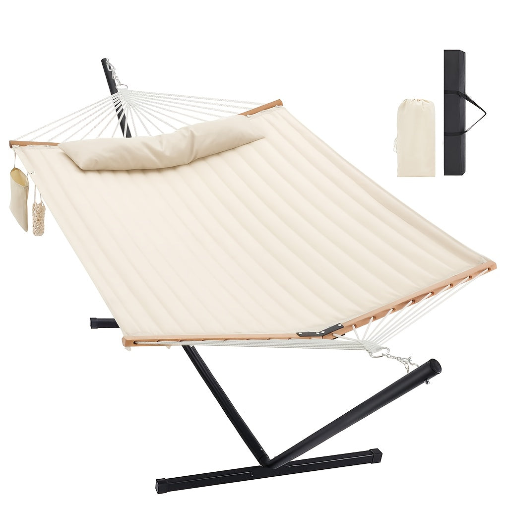 PIONEERWORKS Heavy-Duty Two-Person Hammock With Steel Stand