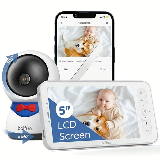 BOIFUN Baby Monitor 1080P WiFi With PTZ Night Vision