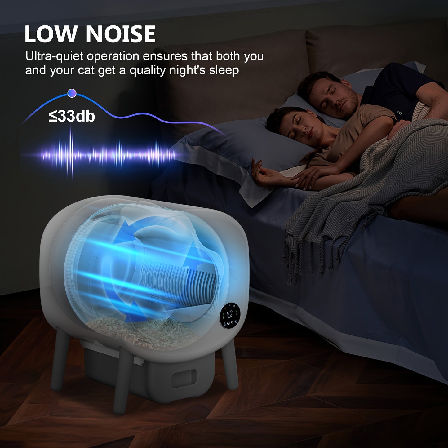 Cat Litter Box App Controlled Self Cleaning System