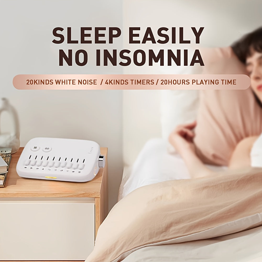 Sleep Sound Machine With 10 Calming Nature Sounds Library