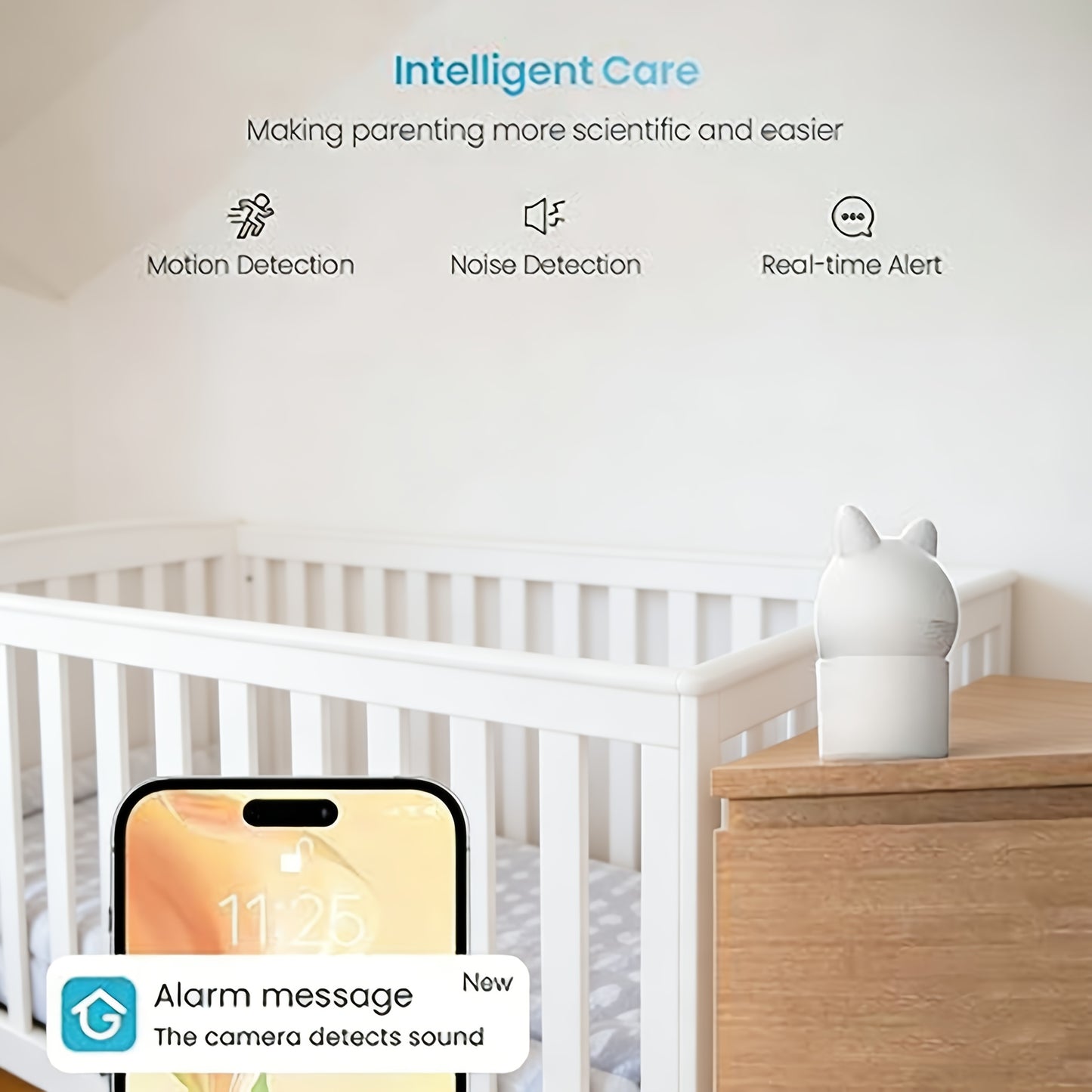 IEGEEK Baby Monitor 1080P Split-View With 2 Cameras