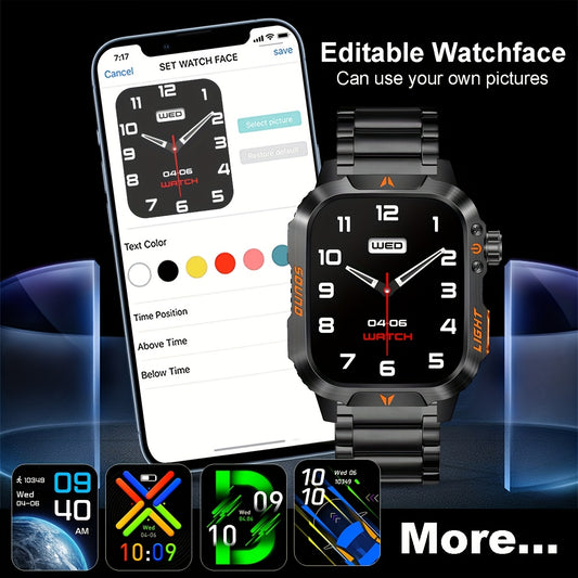 COIUSOR Smartwatch With Call Function Rugged Outdoor