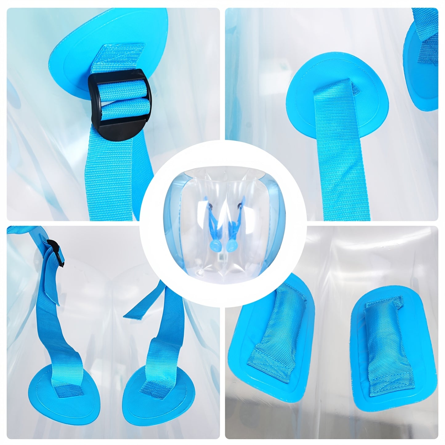 1pc Inflatable Bumper Balls for Adults Bumper Bubble Soccer Balls 0.3mm Ultra-Thick PVC for Sumo Football Zorb Human Hamster Ball Body for Outdoor Games Team Gaming Play