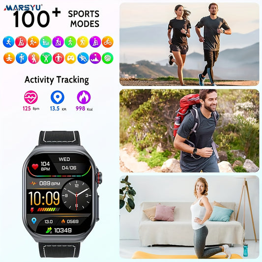 Marsyu Smartwatch AMOLED Display With NFC And 530mAh Battery