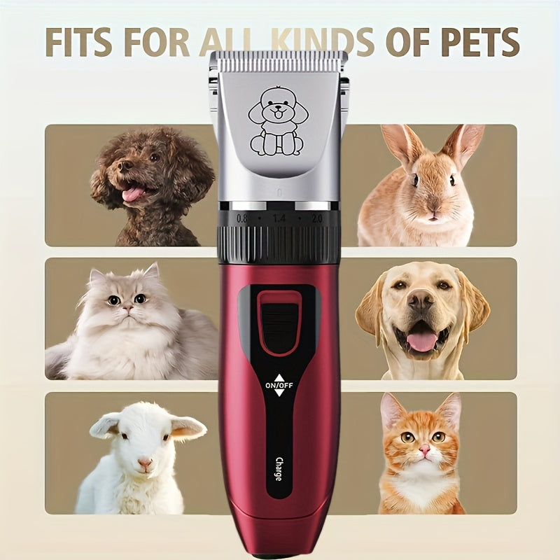 Dog Grooming Kit Low-Noise Cordless For Dogs And Cats