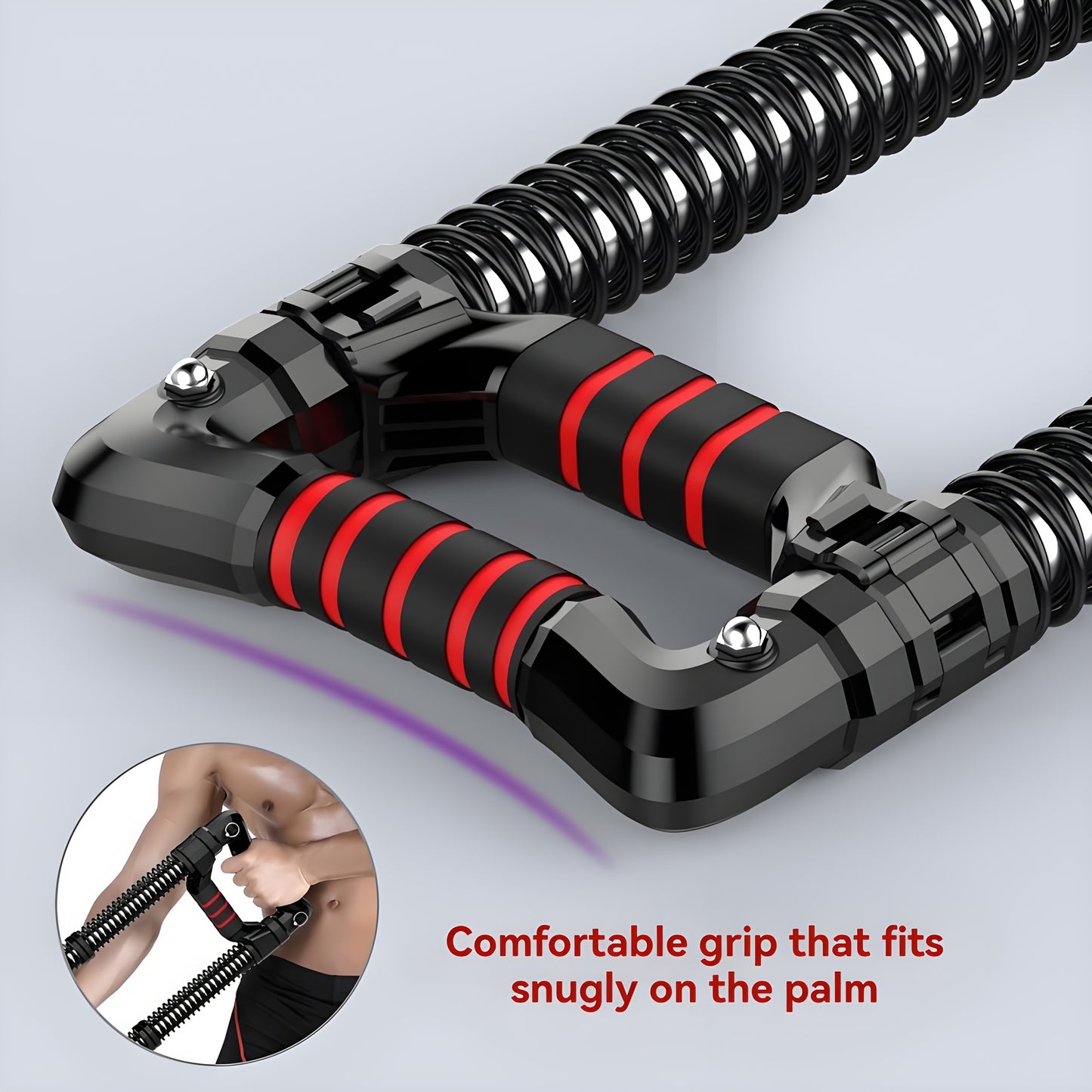 Arm Trainer Twist, 8-Spring Resistance, Stainless Steel
