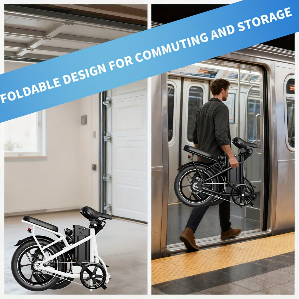 WINDHORSE Folding Electric Bike 2-Seater With Shock Absorption
