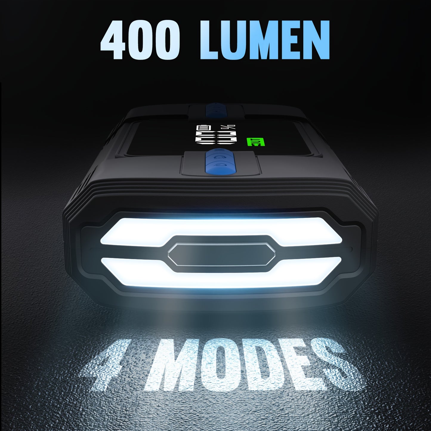 Portable Jump Starter With Air Compressor 18000mAh USB Output