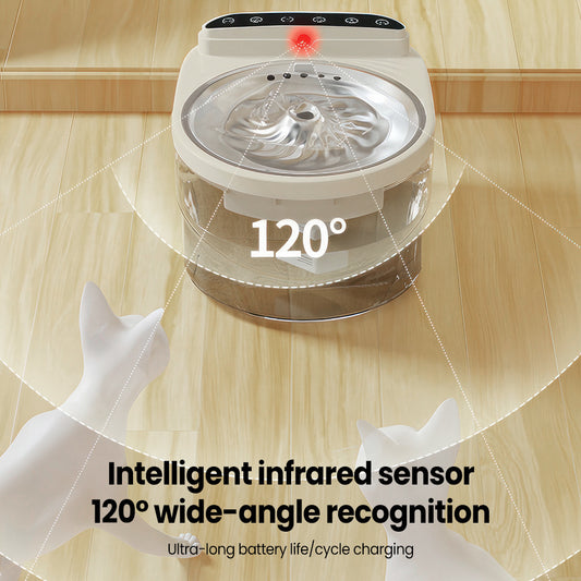 Cat Water Fountain Motion Sensor Durable Indoor Use
