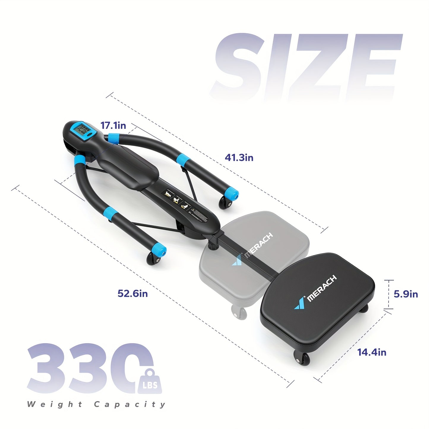 MERACH All-in-One Core Trainer Ab Machine, Rowing Machine, Dragonfly Equipment - Multifunctional Home Gym Fitness System with Full-Body Workout for Cardio, Strength Training & Belly Toning, Compact for home Gym ()